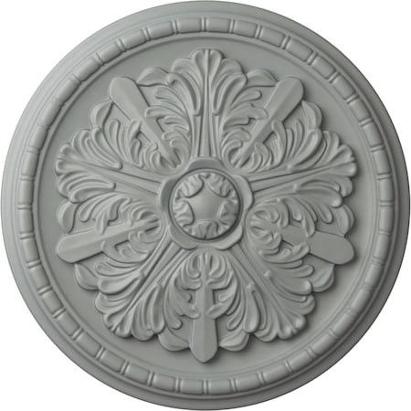 Ekena Millwork Washington Ceiling Medallion (Fits Canopies up to 2 7/8"), 17 1/8"OD x 1 1/2"P, Primed White CM17WA